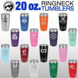 20oz Laser Engraved Custom Tumbler - Personalized Insulated Cup